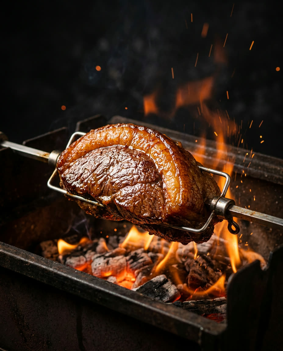 Picanha brésilienne grillée sur les braises